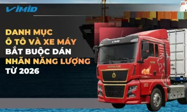 Danh mục xe ô tô và xe máy bắt buộc dán nhãn năng lượng từ năm 2026 theo Thông tư 69/2025/TT-BXD