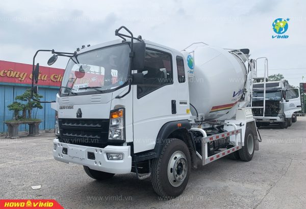 Xe Trộn Bê Tông HOWO 5 Khối Mới Nhất Trên Thị Trường