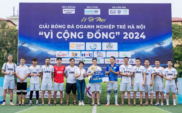 VIMID won third place at the Hanoi Young Entrepreneurs “For the Community” Football Tournament 2024