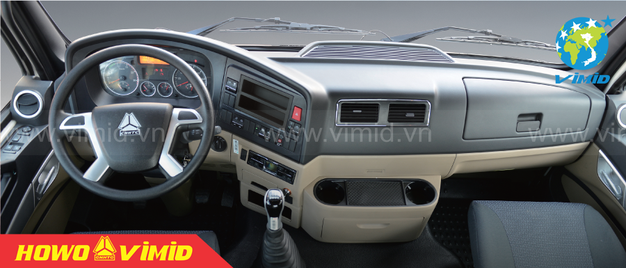 Nội thất HOWO MAN VX350 8X4