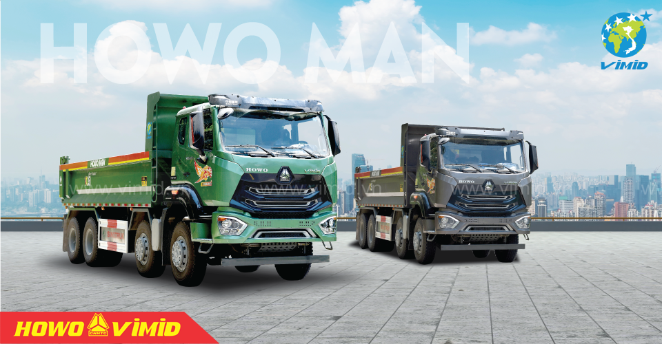 Xe ben VX350 8x4 thùng đúc