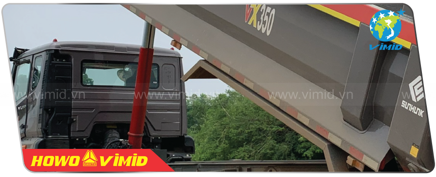 Hệ thống thủy lực xe ben VX 8x4 thùng đúc