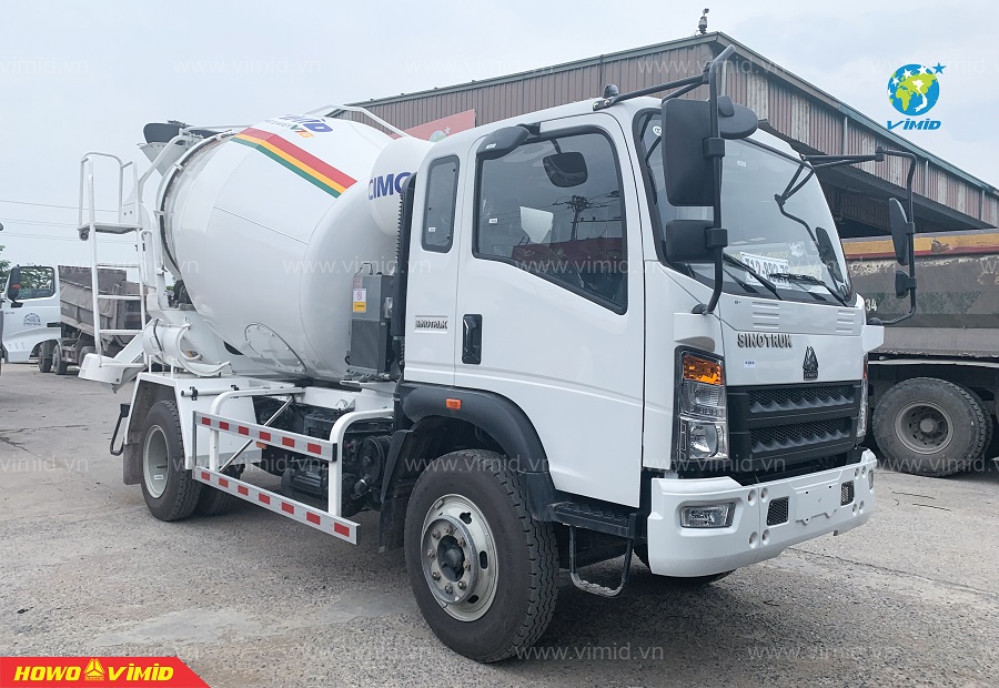 xe trộn bê tông howo 5m3
