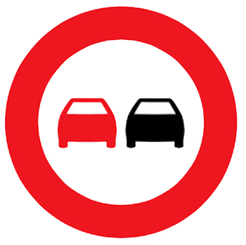 Biển báo cấm vượt P.125