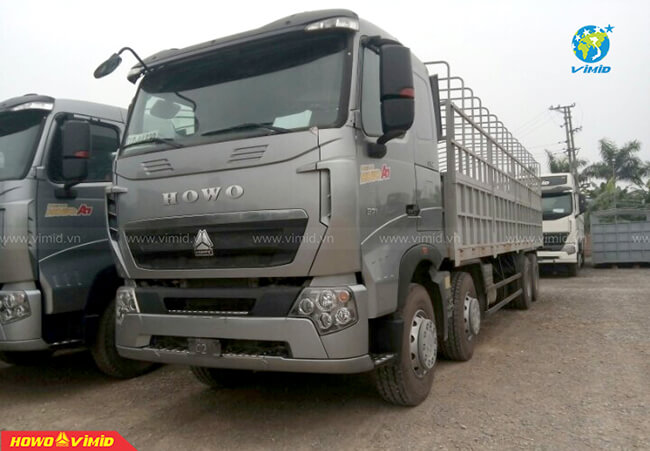 Động cơ xe tải thùng howo 4 chân mạnh mẽ