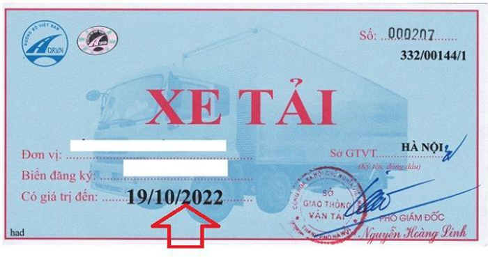 Lỗi phù hiệu xe tải hết hạn phạt bao nhiêu