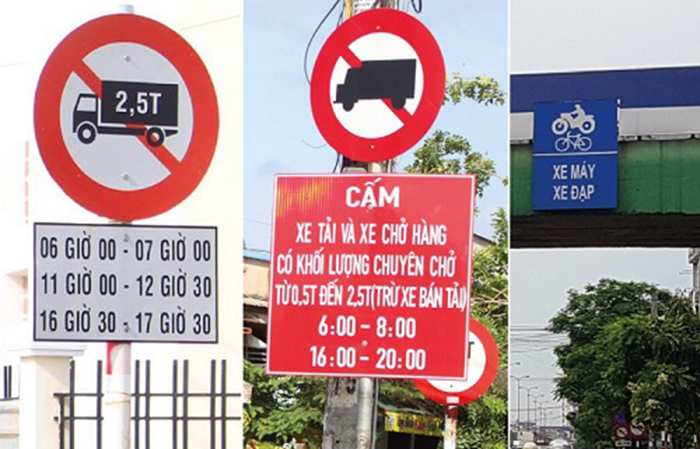 Mức xử phạt khi xe tải vi phạm biển báo cấm
