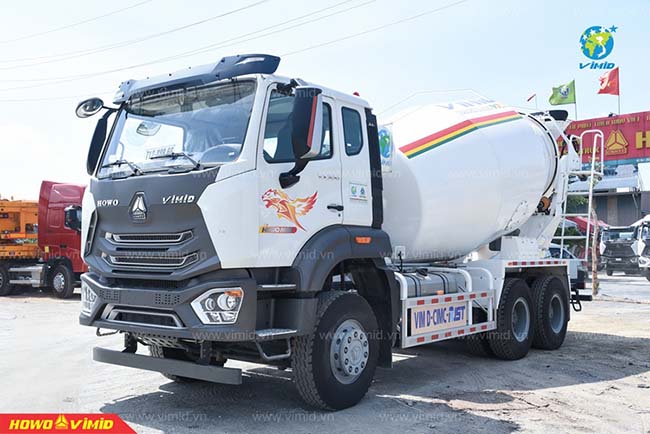 Ngoại thất của xe trộn bê tông HOWO MAN VX 350 10M3/12M3
